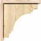 Ekena Millwork Pescadero Rough Sawn Corbel w/Backplate, Douglas Fir, 6"W x 14"D x 14"H COR06X14X14PEC01RDF - alternate 3